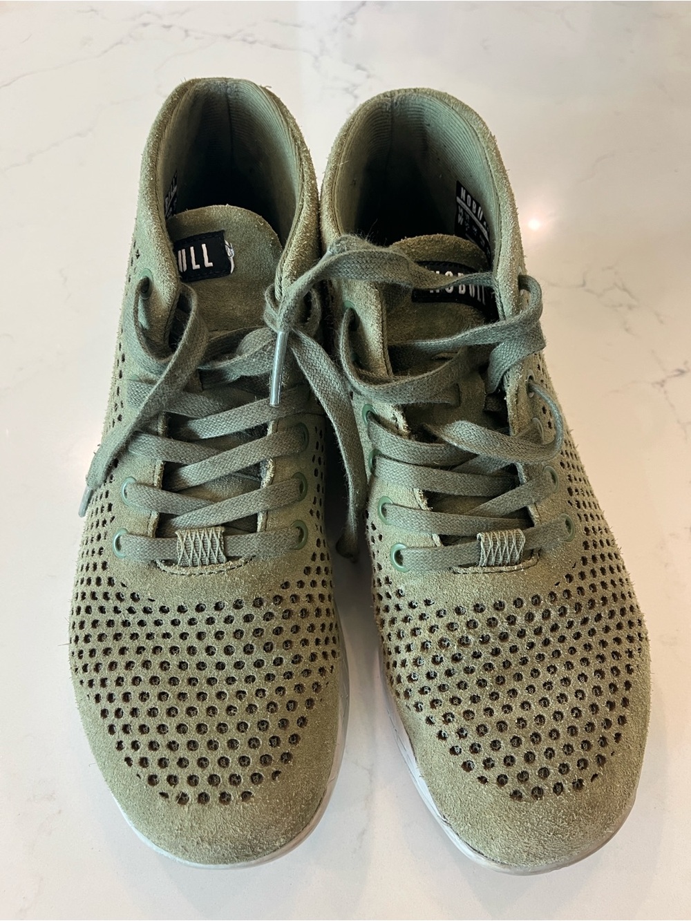 NOBULL Olive Green Training Sneaker Interior Label